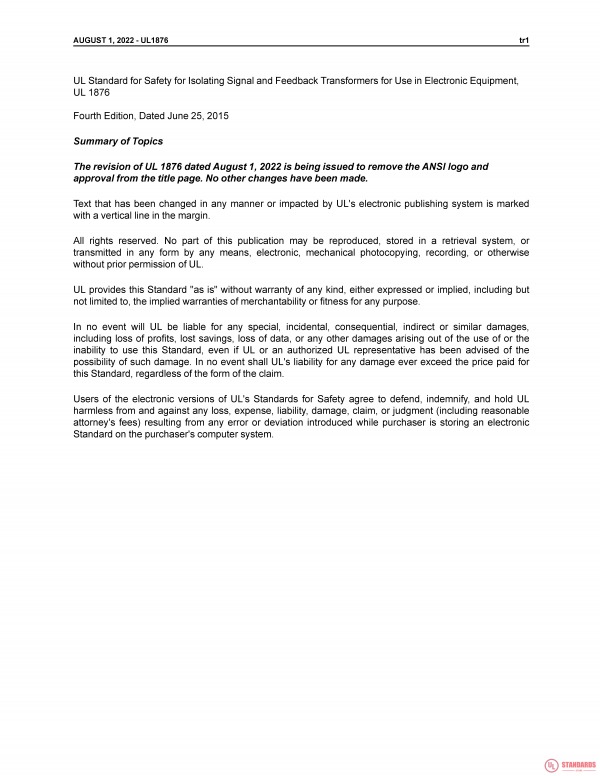 UL 1876 PDF UL 1876 PDF